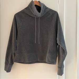 Old Navy Active grey fleece funnel neck sweatshirt, Sz: M